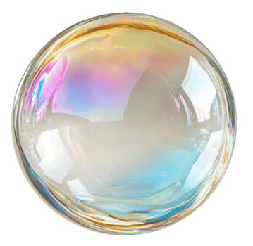 Bulle de savon — irisation et transparence